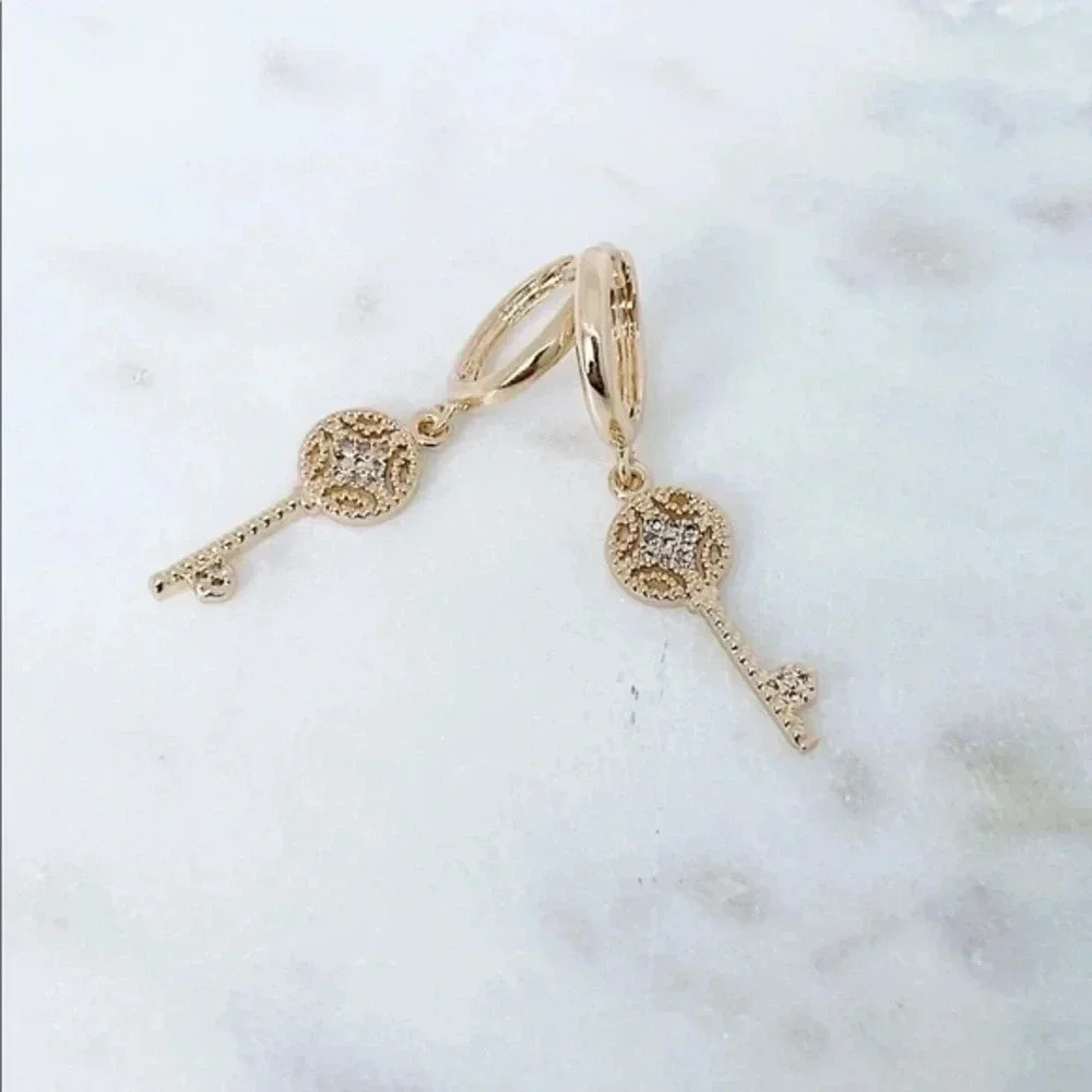 Key Hoops Earrings